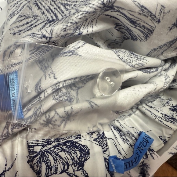 J. McLaughlin White Navy Floral Amal Print Long Bottoms Women's 8 NWT R $198 - Picture 16 of 16